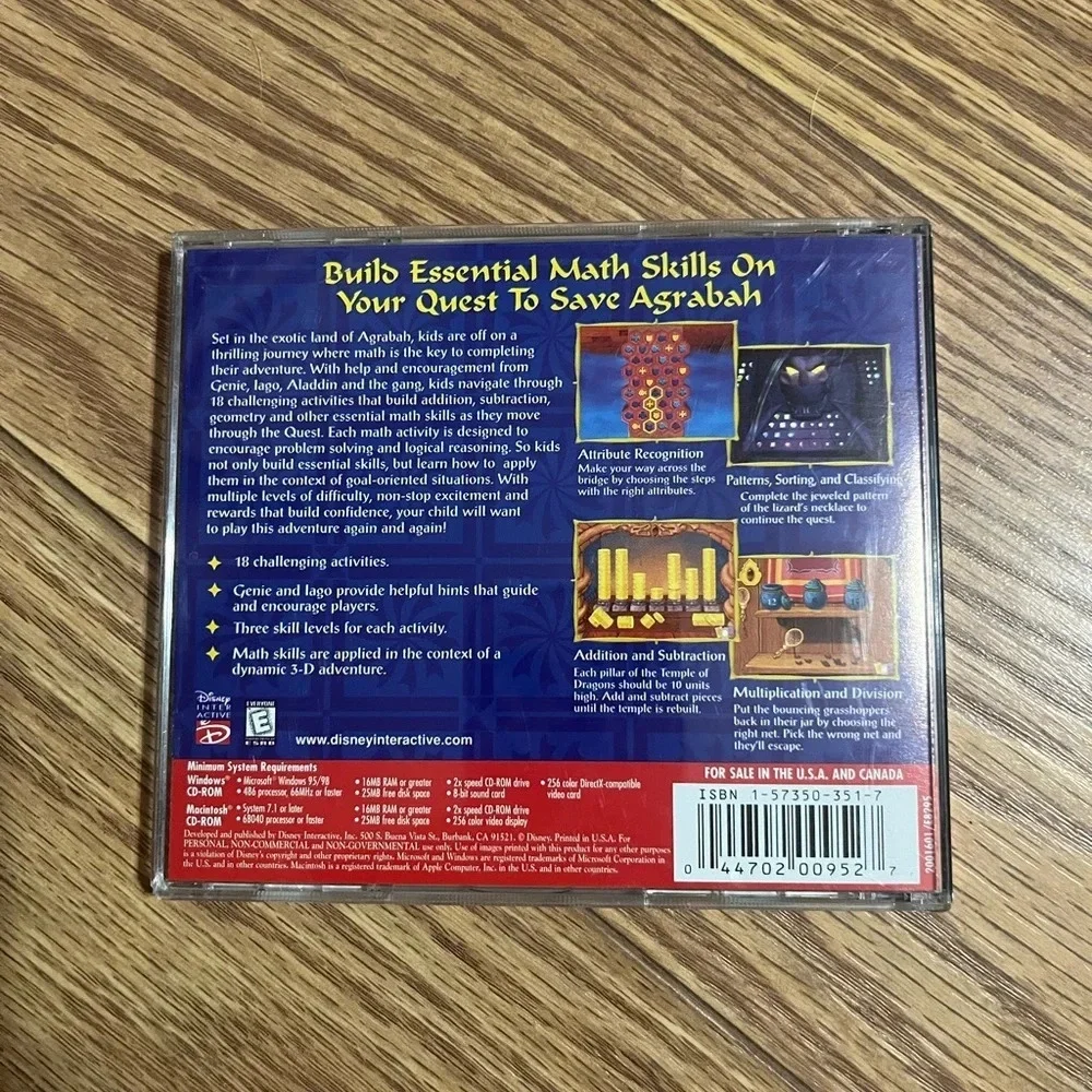 Disney MathQuest Aladdin PC Game